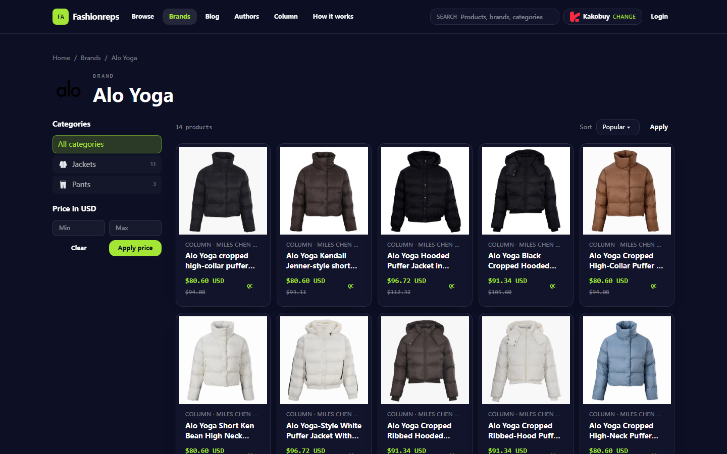 Alo Yoga Activewear Review: Fit, Sizing, Page Info
