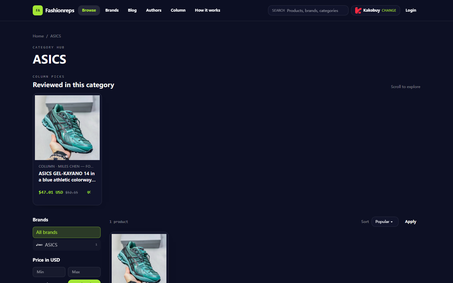 asics Sneaker Cost Control on fashionreps