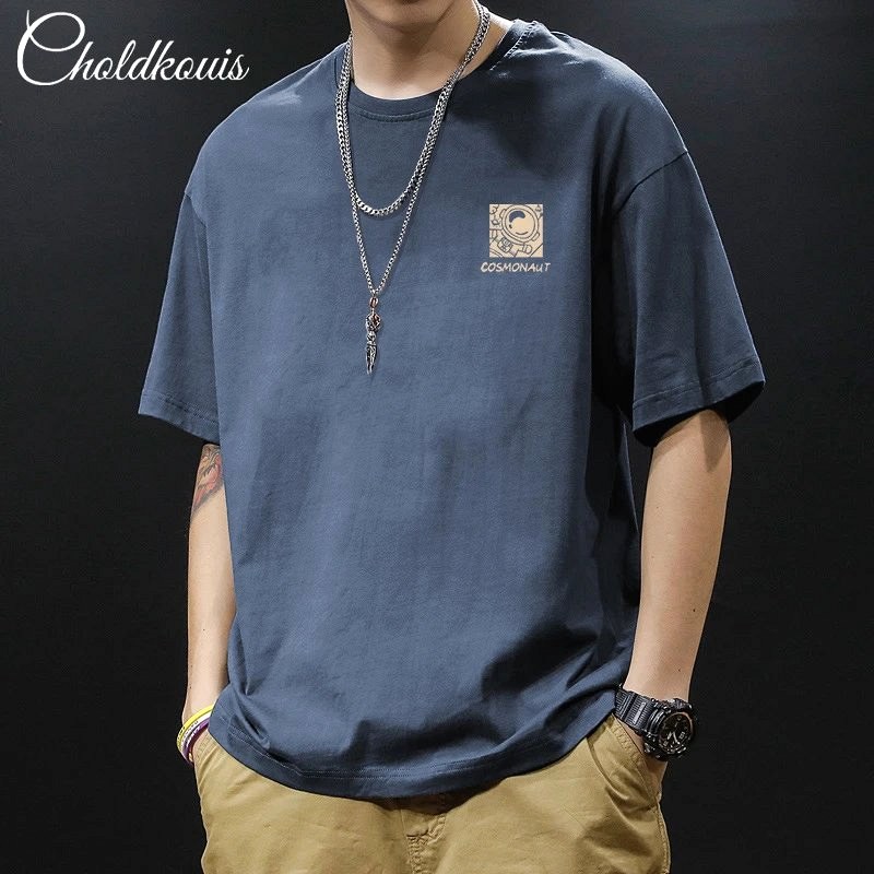 Foreign Trade Blue T-Shirt Review: A $5.97 Cotton Drop-Shoulder Tee, Wear-Tested