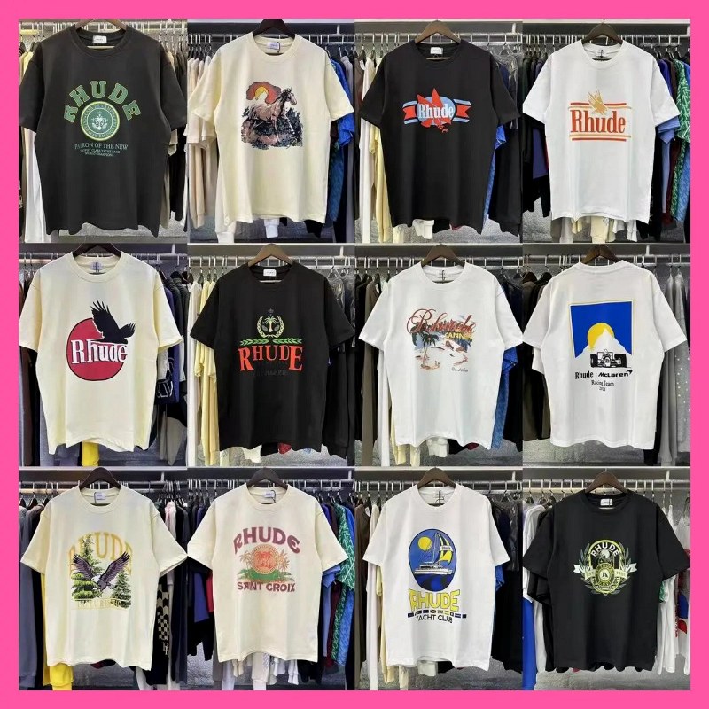 Rhude Streetwear T-Shirt Collection Review: 220g Cotton, Oversized Cut, $8.51